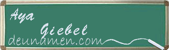 Aya Giebel Visitenkarte